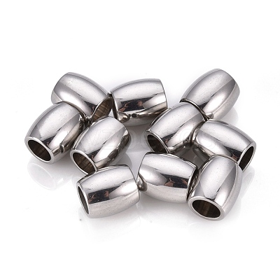 Tarnish Resistant 201 Stainless Steel European Beads STAS-F250-02P-1