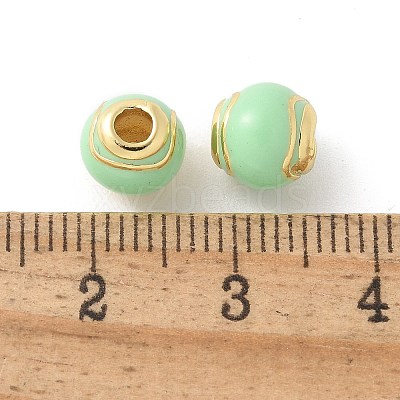 Brass Enamel Beads KK-P294-37G-04-1