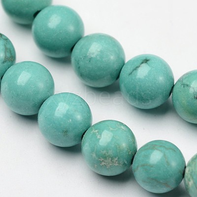 Natural Magnesite Beaded Strands TURQ-P027-21-6mm-1