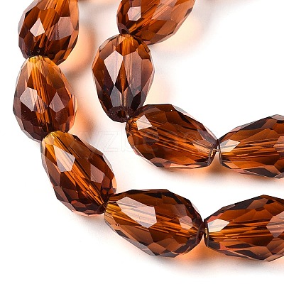 Transparent Glass Beads Strands X-EGLA-N013-T10mm-D20-1
