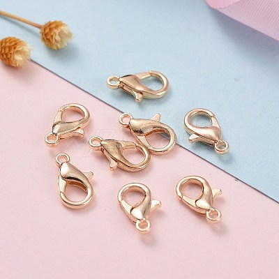 Zinc Alloy Lobster Claw Clasps E102-KCG-1