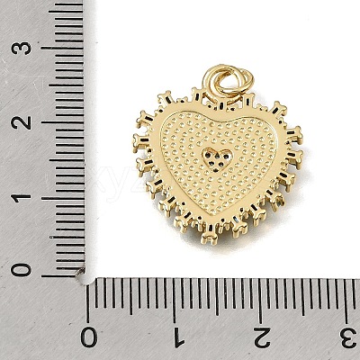 Brass Micro Pave Cubic Zirconia Pendants CU-CBAEEA8-13B-G-1