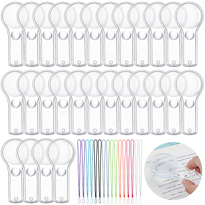 120Pcs Plastic Magnifier AJEW-WA0001-04-1
