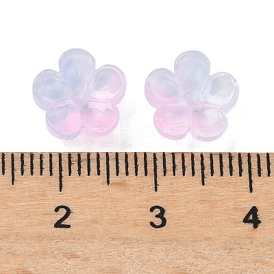 Dyed & Heated Glass Bead Caps GLAA-C042-01M-1