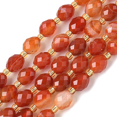 Natural Banded Agate Beads Strands G-F809-A37-01-1