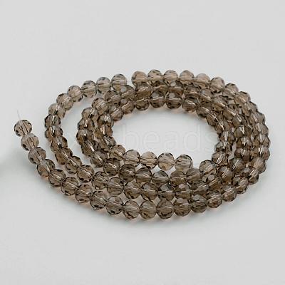 Transparent Glass Bead Strands GLAA-G013-4mm-63-1