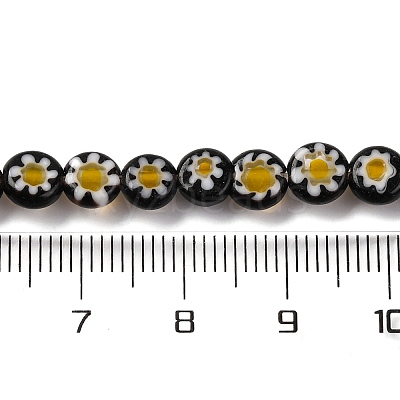 Handmade Millefiori Lampwork Beads Strands LAMP-G164-11I-1