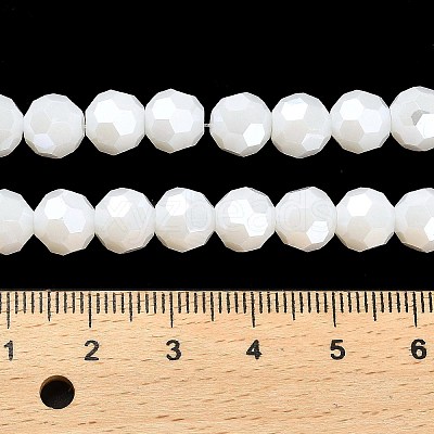 Electroplate Opaque Glass Beads Strands LS-EGLA-A035-P8mm-A01-1