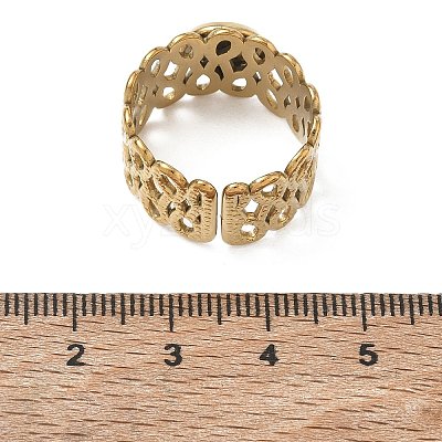 304 Stainless Steel Cuff Ring Components SA-CBA37BC-14A-G-1