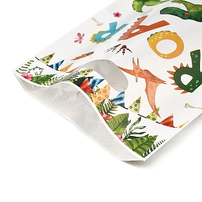 50Pcs 2 Styles Dinosaur Printed Plastic Gift Storage Tote Bags PL-CBAAD12-05-1