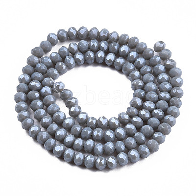 Electroplate Glass Beads Strands EGLA-A044-P8mm-A10-1