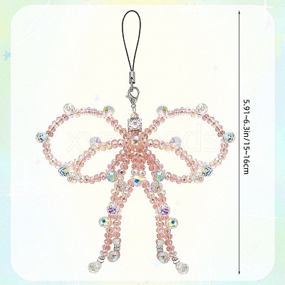 1Pc Glass Mobile Straps HJEW-SZ0001-59A-1