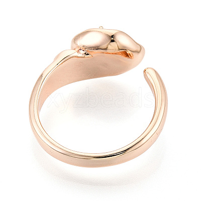 Brass Cuff Ring Settings KK-T076-80G-1