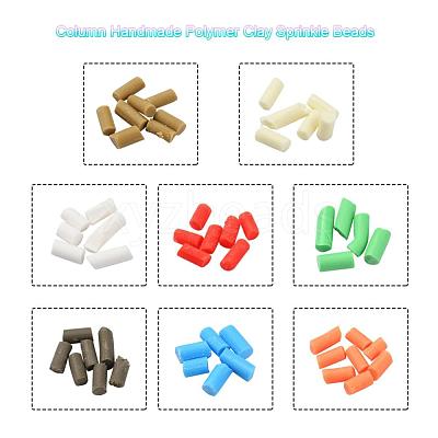 8000Pcs 8 Colors Handmade Polymer Clay Sprinkles CLAY-YW0001-13C-1