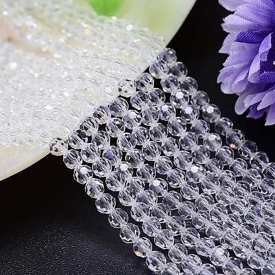 Imitation Austrian Crystal Bead Strands G-M181-8mm-01A-1