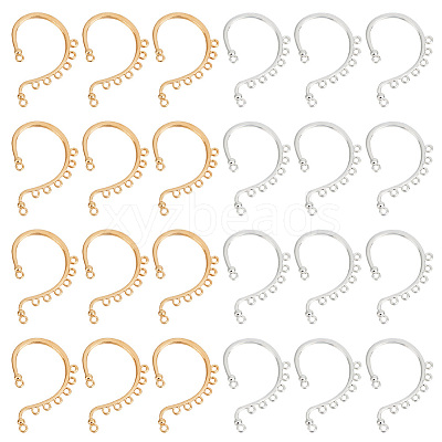 24Pcs 2 Colors Alloy Ear Cuff Findings FIND-HY0002-79-1