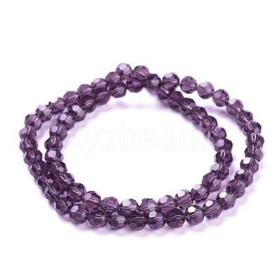 Imitation Austrian Crystal Bead Strands G-M181-6mm-11A-1