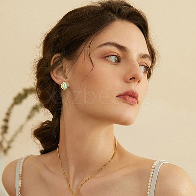 304 Stainless Steel Stud Earring Findings STAS-UN0008-81-1