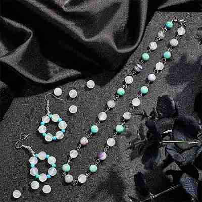 Natural Selenite Beads Strands G-AR0001-79-1