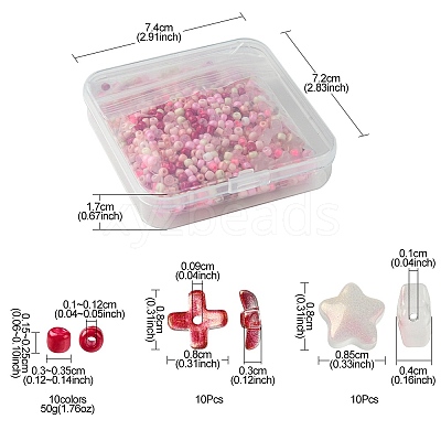 Mixed Styles Glass Beads GLAA-FS0001-78-1
