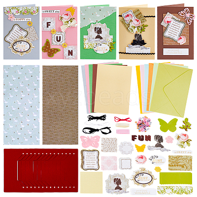 DIY Teachers' Day Theme Envelope & Card Kids Craft Kits AJEW-WH0473-15-1