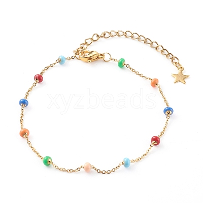 Stainless Steel Satellite Chain Bracelets BJEW-JB06093-1