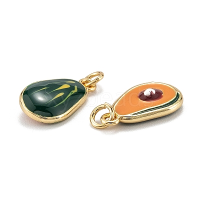 Brass Enamel Charms LS-KK-A155-05G-1