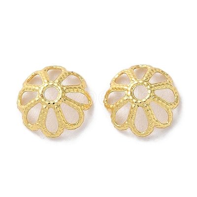 Rack Plating Brass Bead Caps KK-F090-21G-02-1