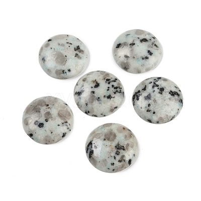 Natural Sesame Jasper Cabochons G-H1596-FR-25mm-14-1