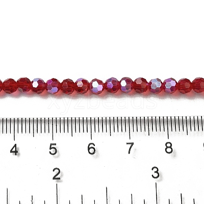 Electroplate Transparent Glass Beads Strands EGLA-A035-T4mm-L07-1