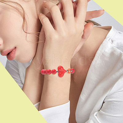 100Pcs Opaque Acrylic Beads MACR-PA0001-19-1