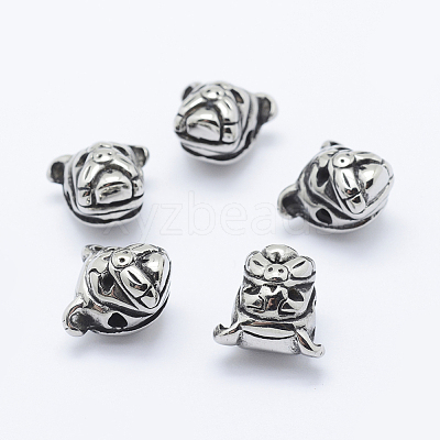 304 Stainless Steel Puppy Beads STAS-K152-01AS-1