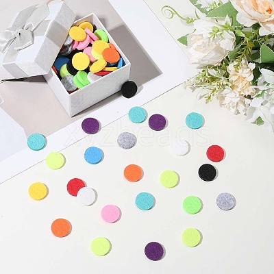 96Pcs 12 Colors  Fibre Perfume Pads DIY-SP0004-47B-02-1