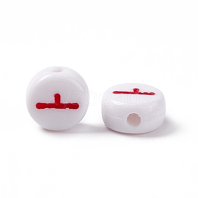 Opaque Acrylic Beads SACR-E008-01A-1