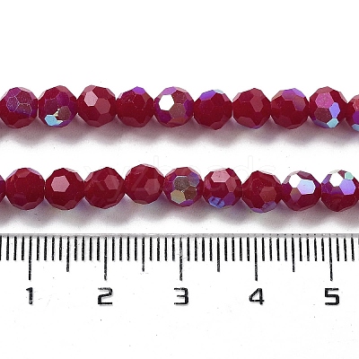 Opaque Glass Beads Strands EGLA-A035-P6mm-L16-1