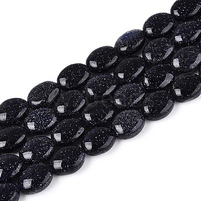 Synthetic Blue Goldstone Beads Strands G-T142-23-1