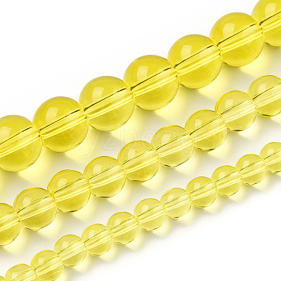 Transparent Glass Beads Strands X-GLAA-T032-T6mm-12-1