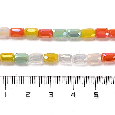 Electroplate Glass Beads Strands EGLA-D030-08G-1