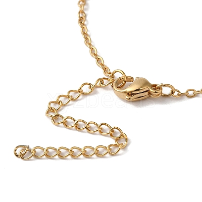 Brass Micro Pave Cubic Zirconia Pendant Necklaces NJEW-H486-16G-1-1