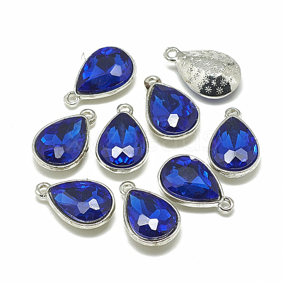 Alloy Glass Charms PALLOY-T028-7x10mm-11-1