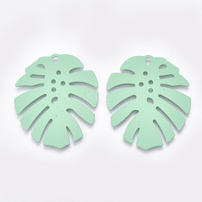 Spray Painted Iron Pendants X-IFIN-S703-08B-1