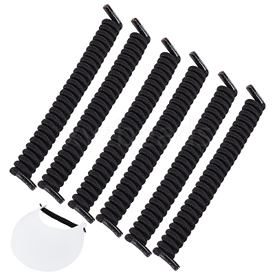 Polyester with Latex Silk Replacement Visor Curl  Cord DIY-WH0888-579A-1