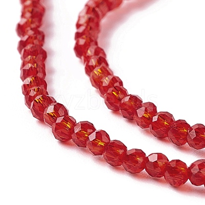 Transparent Glass Beads Strands GLAA-C019-01A-30-1