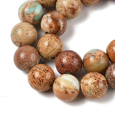 Dyed Natural Regalite/Imperial Jasper/Sea Sediment Jasper Beads Strands G-B124-C03-11-1
