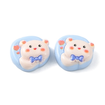 Opaque Cute Cartoon Resin Cabochons LS-CRES-O006-06F-1