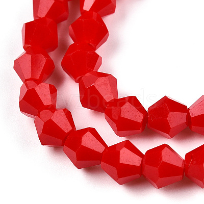 Opaque Solid Color Imitation Jade Glass Beads Strands EGLA-A039-P6mm-D02-1