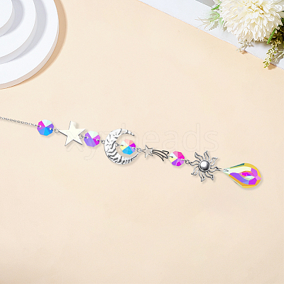 1Pc Iron Big Pendant Decorations DJEW-CN0001-37C-1