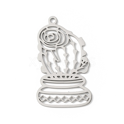 Non-Tarnish 201 Stainless Steel Pendants STAS-K250-10P-1