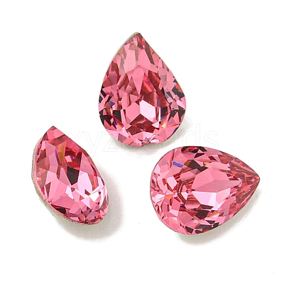 Glass Rhinestone Cabochons X-RGLA-L029-19C-1