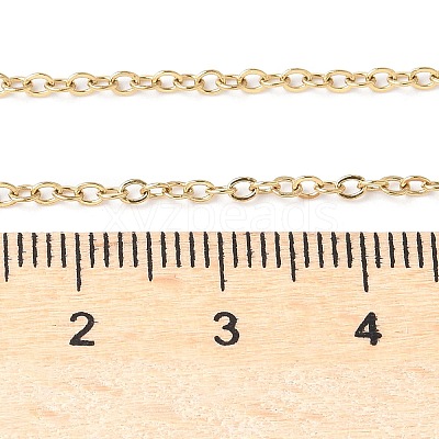 304 Stainless Steel Cable Chain Necklace Making STAS-P045-09G-1